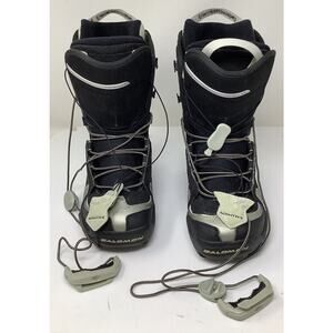 Salomon Optima Snowboarding Snow Boots Customfit Perf Womens Size 5.5 Black
